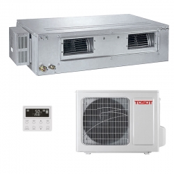 Канальный кондиционер TOSOT TUD125PHS/A-S/TUD125W/A-X INVERTER (-20C)